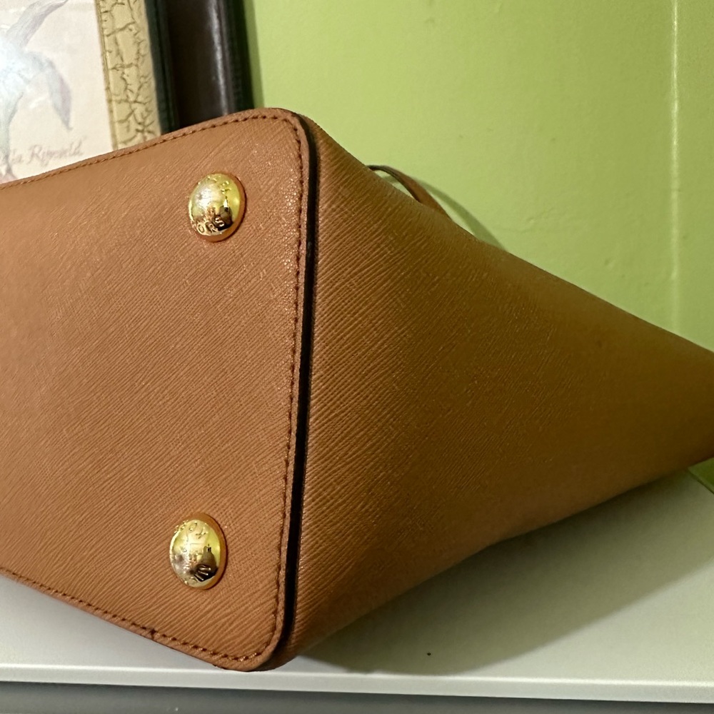 🤎 MICHAEL KORS 🤎 JET SET LARGE TOP ZIP SAFFIANO LEATHER TOTE - Picture 9 of 10
